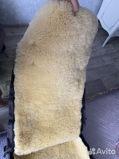 Конверт на овчине зимний в коляску kaiser