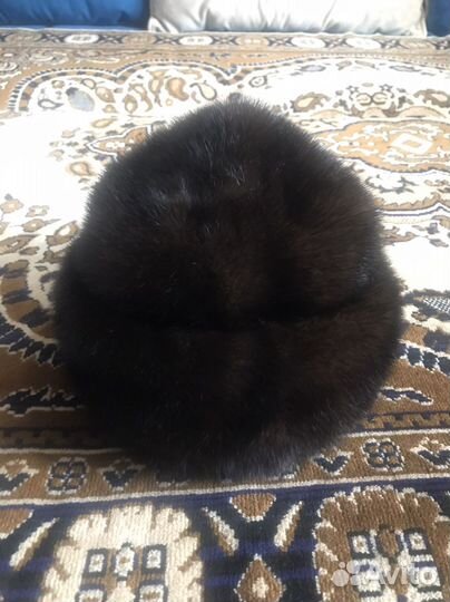 Мягкий норковый берет