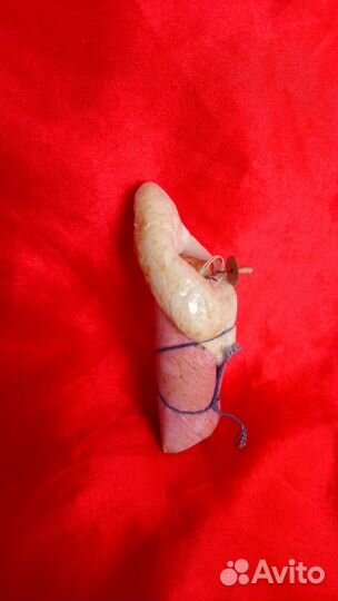 Елочная игрушка ватная старая антикварная редкая