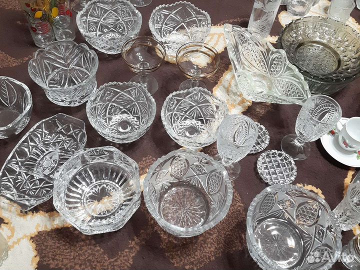 Рог СССР хрусталь посуда