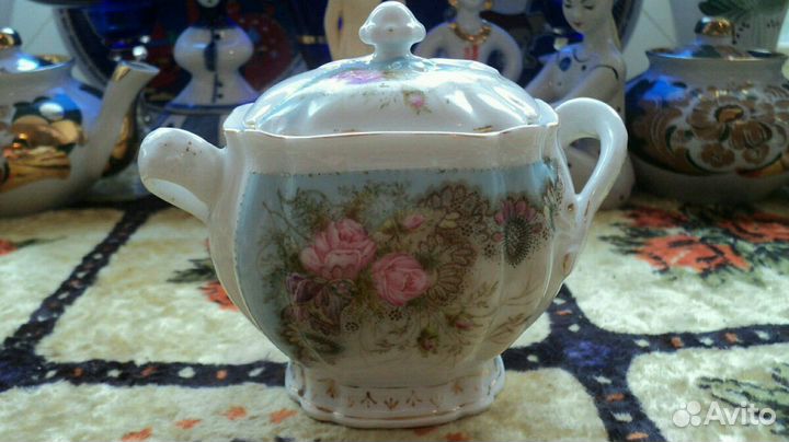 Сахарница фарфор 19 век Лимож Франция