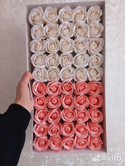 Розы из мыла