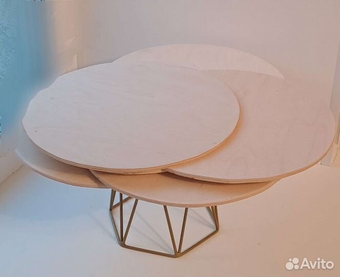 Подложка для торта/пиццы 28 см из фанеры 6 мм