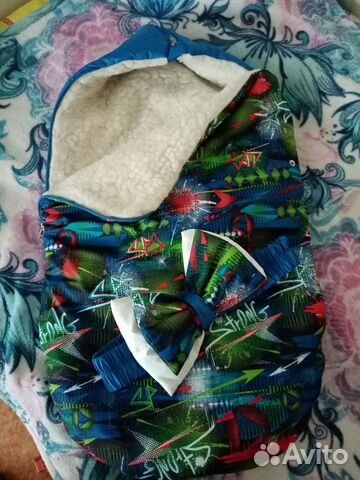 Конверт на выписку для мальчика зимний