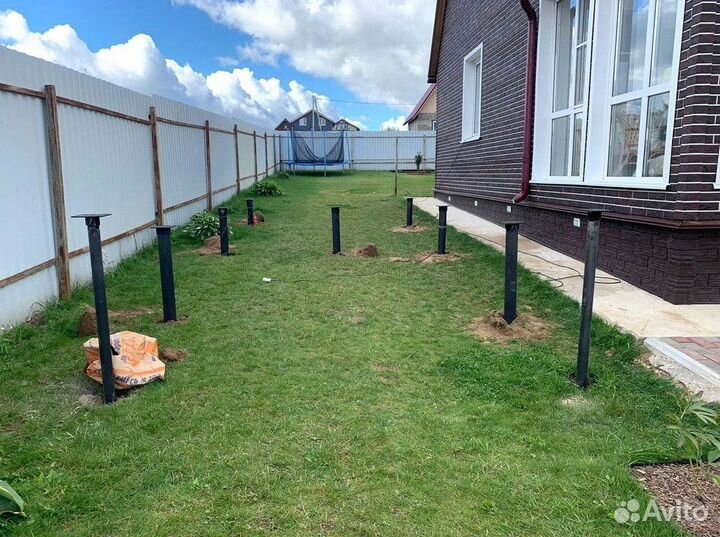 Установка винтовых свай