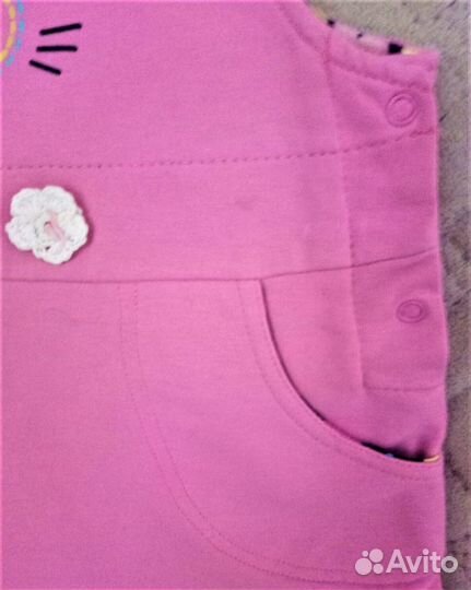 Летние платьица х\б р.86, носочки