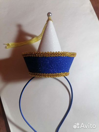 Бурятская шапка на ободочке