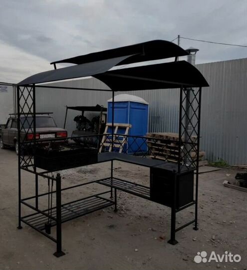 Мангал 3 мм с печью под казан