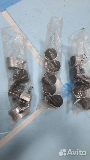 Колеса для кресла, хром (3 комлекта по 5 штук)