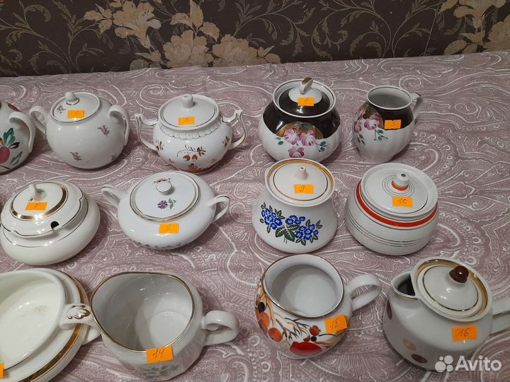 Сахарницы, соусники, солонички. СССР