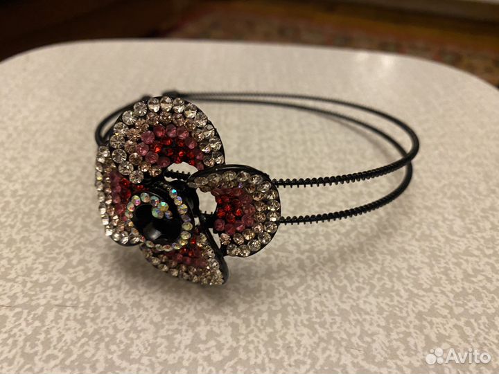 Ободок для волос с цветком