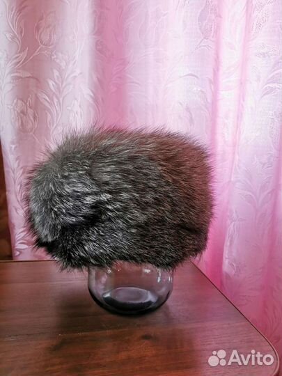 Шапка из чернобурки размер 56-58