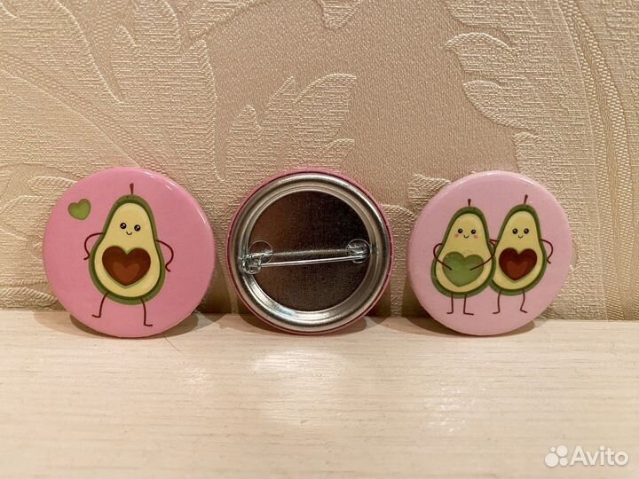 Значки Авокадо для девочек