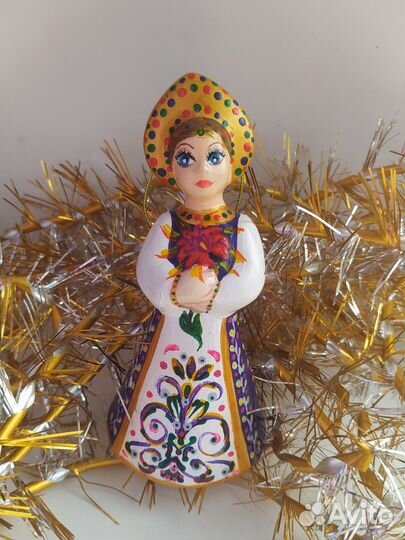 Царевна, аленький цветочек (ëлочная игрушка)