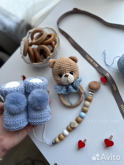 Вязаные погремушки