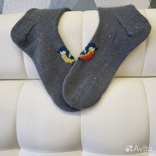 Носки шерстяные теплые вязаные женские, 37-38 р