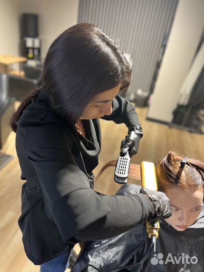 Кератиновое выпрямление