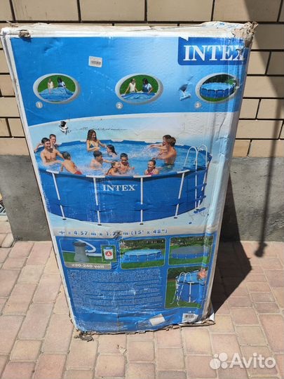 Каркасный бассейн intex 457 122