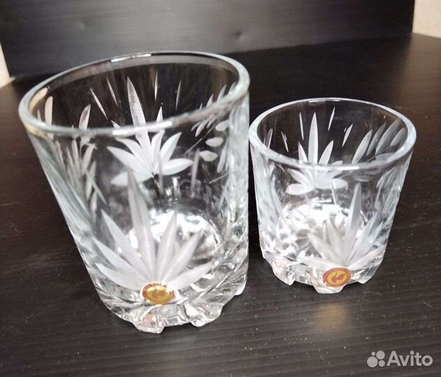 Хрустальные стаканы и стопки Гусь-Хрустальный СССР