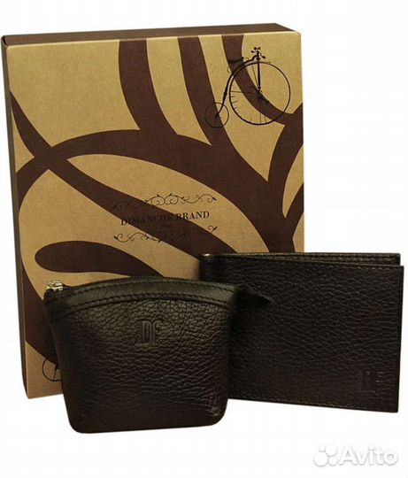 Мужской подарочный набор зажим и монетница