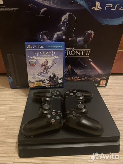 Sony PS4 slim 1tb + игры + подписка
