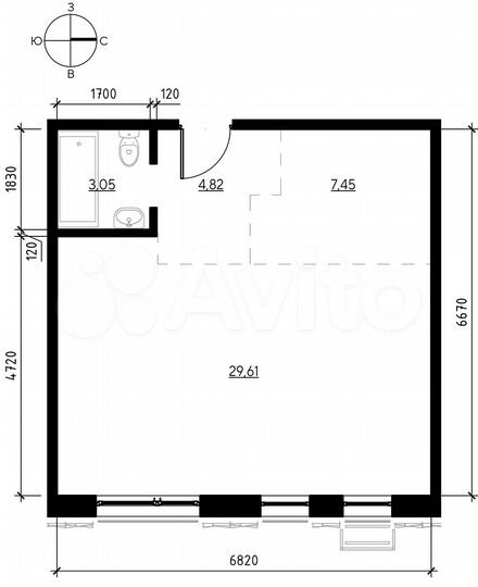 2-к. квартира, 44,9 м², 19/19 эт.