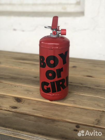 Гендер баллон, огнетушитеь для гендер пати