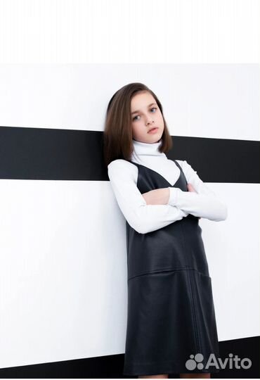 Сарафан кожаный 158