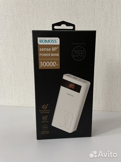 Внешний аккумулятор Romoss sense 8P+ 30000 mAh