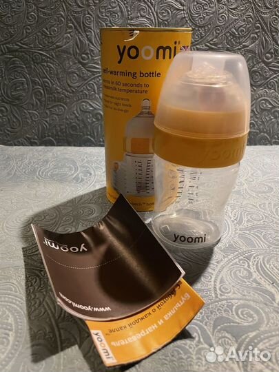 Бутылочка Yoomi с подогревателем