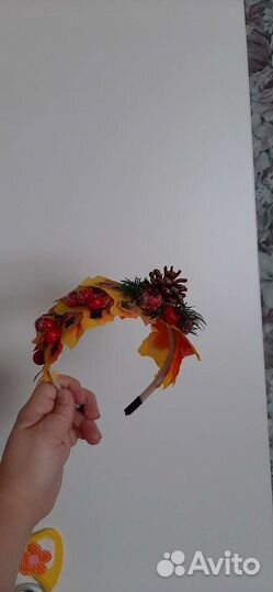 Ободок для волос осенний