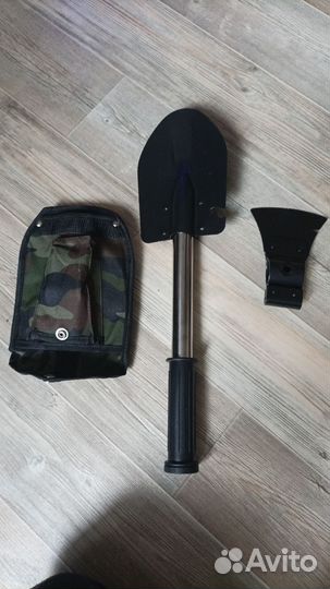 Лопата туристическая, нож, пила, топор