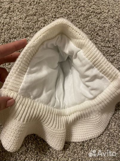 Шапка шлем для новорожденного 36-38 размер