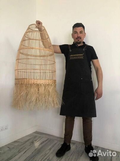 Плетеная люстра