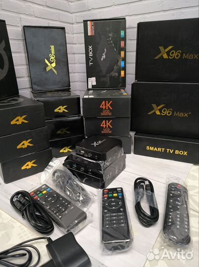 SMART tv приставка прошитая 4К WiFi Bluetooth