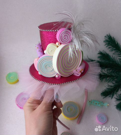 Ободок шляпка 