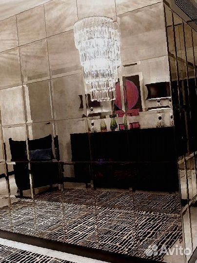 Зеркальное панно на стену