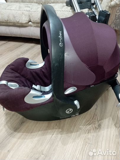 Автолюлька cybex aton с базой на колесах