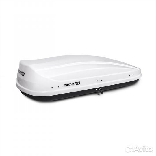 Бокс на крышу Max Box 460 л., белый глянцевый