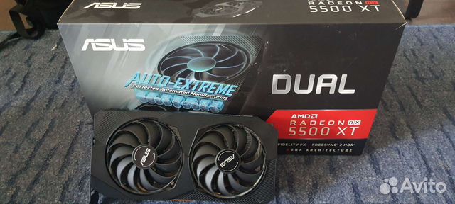 Видеокарта asus AMD Radeon RX 5500XT, dual