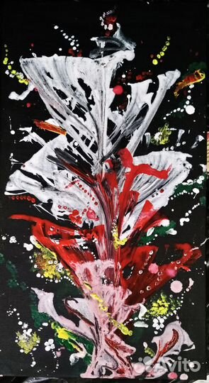 Картина на холсте акрилом 