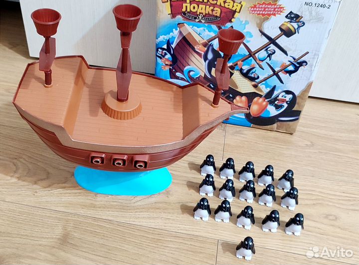 Настольная игра Пиратская лодка с пингвинами