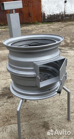 Печь для казана из дисков