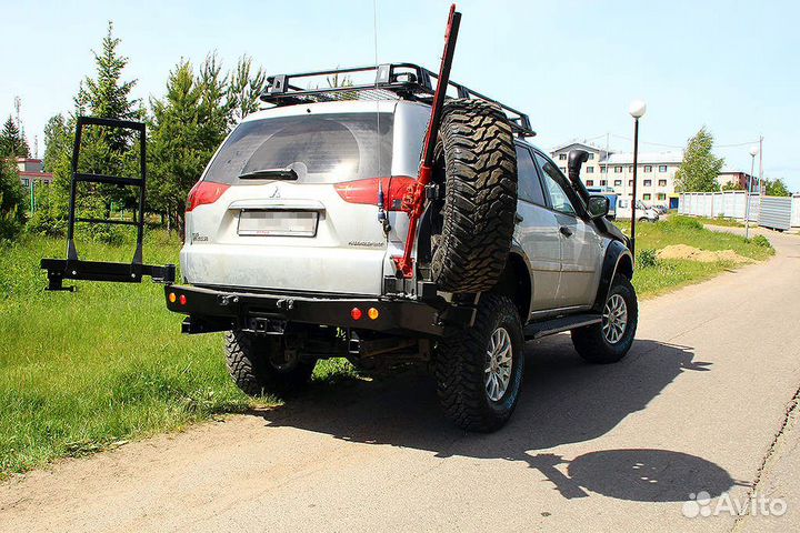 Задний силовой бампер амз для Mitsubishi Pajero Sport II