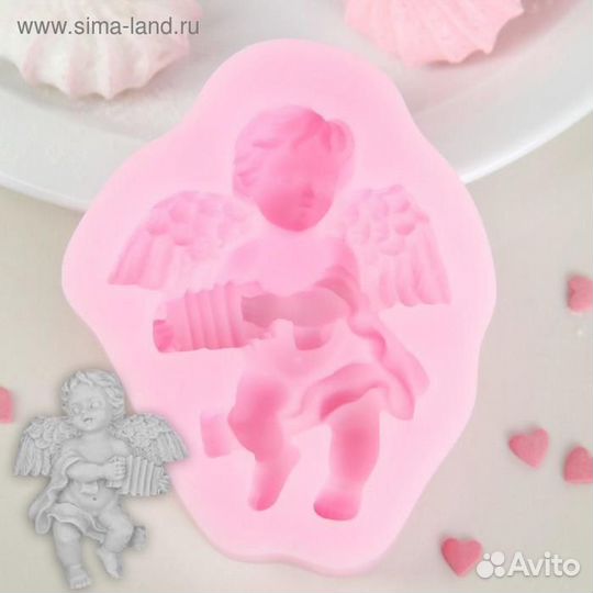 Силиконовый молд Доляна «Ангел с гармошкой», 97,42