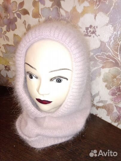 Женский берет ангора бу