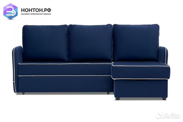 Диван угловой дельфин Энерджи темно-синий