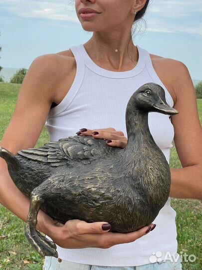 Утки из бронзы парковая скульптура