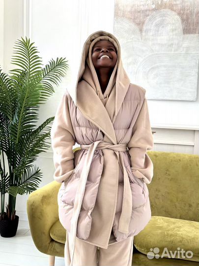 Роскошный костюм - тройка на флисе MaxMara