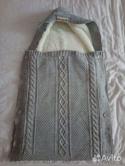 Теплый конверт на выписку